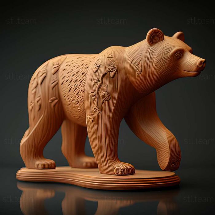 3D модель 3d модель ведмедя (STL)